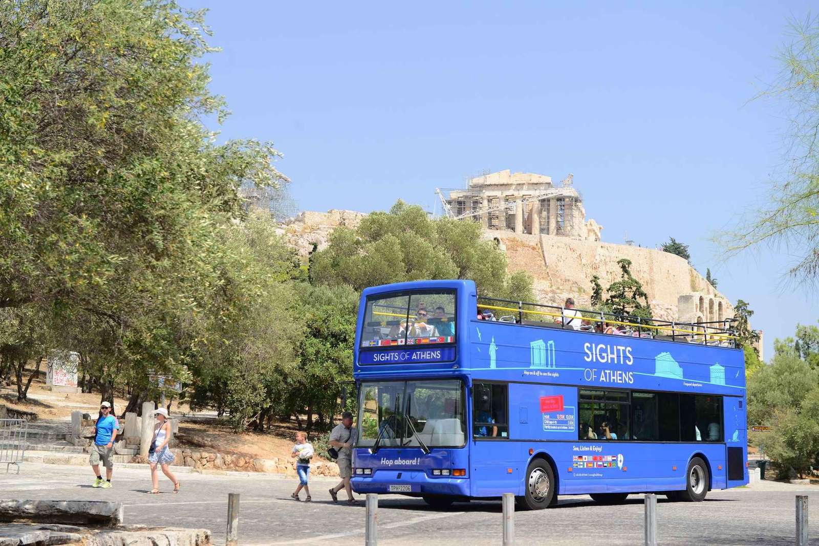 Ateny, Pireus i linia brzegowa: Niebieski autobus hop-on hop-off