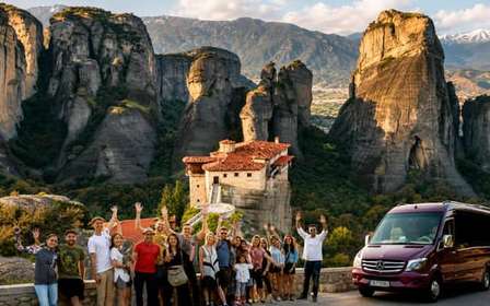 Ateny: Meteora DayTrip po angielsku/hiszpańsku i majestatyczny zachód słońca