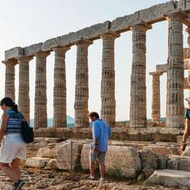 Ateny: Odkryj przylądek Sounion i świątynię Posejdona o zachodzie słońca