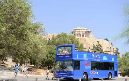 Ateny, Pireus i linia brzegowa: Niebieski autobus hop-on hop-off