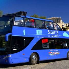 Ateny, Pireus i linia brzegowa: Niebieski autobus hop-on hop-off
