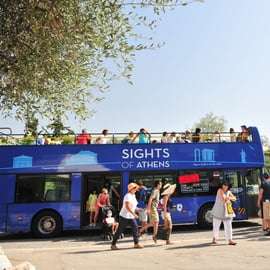 Ateny: Wycieczka autobusowa hop-on hop-off i zachód słońca na przylądku Sounion