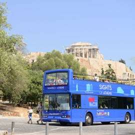 Ateny, Pireus i linia brzegowa: Niebieski autobus hop-on hop-off